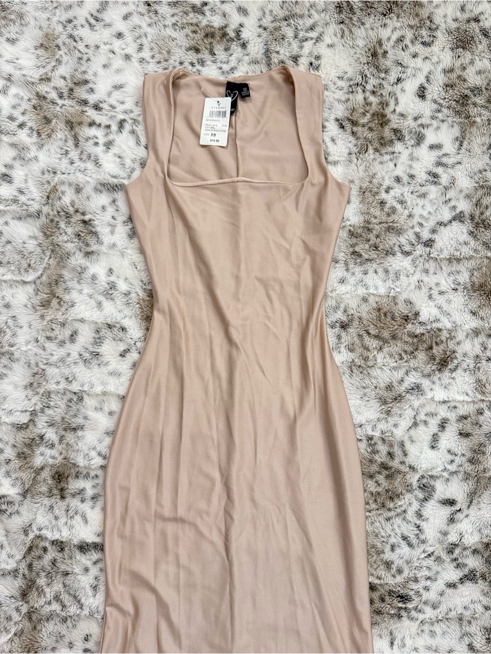 Windsor Midi Dress Nude Size XS NWT